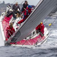 SHR2021 Lisa Callaghan s S38 Mondo upwind in heavy seas credit Andrea Francolini