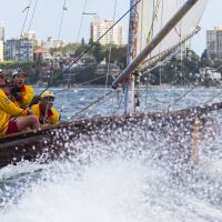 SHR2021 winning Historic 18 foot skiff Scott credit Andrea Francolini